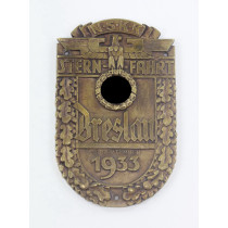 NSKK Plakette Sternfahrt Breslau 10. September 1933, Hst. .Zobel Breslau