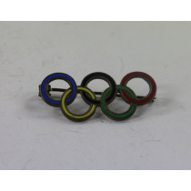 Olympiade 1936 Berlin, Kleine  Ausführung Olympische Ringe als Abzeichen Ges. Gesch.