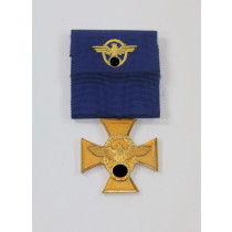  Polizei Dienstauszeichnung in Gold (25 Jahre), 1. Form