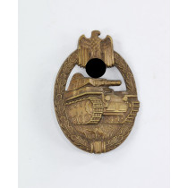 Panzerkampfabzeichen in Bronze, Wurster, Buntmetall