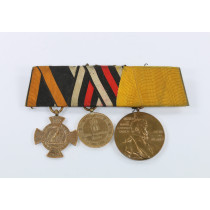Ordenschnalle 3X, 1866, 1870