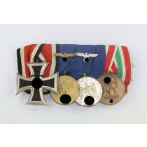 Ordensschnalle 4X, Schinkel EK-2 , Memellandmedaille