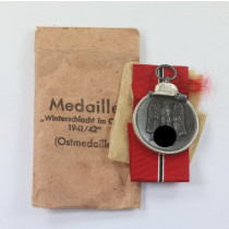  Ostmedaille, Hst. 13, in Verleihungstüte, Gustav Brehmer Markneukirchen