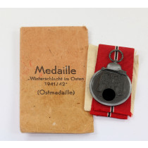 Ostmedaille, Hst. 3, in Verleihungstüte Wilhelm Deumer Lüdenscheid
