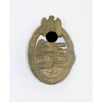 Panzerkampfabzeichen in Bronze, Hst. ÜÜ, breite Nadel (!)
