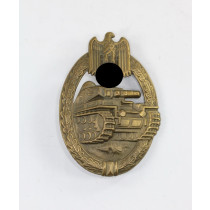 Panzerkampfabzeichen in Bronze, Otto Schickle, Buntmetall