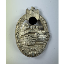 Panzerkampfabzeichen in Silber, Hst. A.S. (Adolf Scholze, Gablonz)
