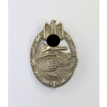  Panzerkampfabzeichen in Silber, Juncker, Neusilber, Porsche Variante (1.2..a) Silver Wash
