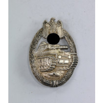 Panzerkampfabzeichen in Silber, Otto Schickle, Buntmetall