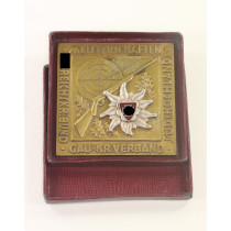 Plakette N.S. Reichskriegerbund Meisterschaften Gau-KR. Verband Süd (Hochland) 1940, Hst. Carl Poellath Schrobenhausen
