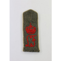 Preußen, 1. Weltkrieg, Schulterklappe feldgrau für Mannschaften, Infanterie-Regiment Prinz Louis Ferdinand von Preußen (2. Magdeburgisches) Nr. 27