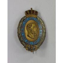 Preußen, Abzeichen, Ver. Ehem. Kam. Drag. Rgt. König Friedrich III. (2. Schles.) No 8, Hst. Paul Küst Berlin C. Sydelstr. 191.