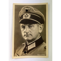 Propaganda Postkarte, Eichenlaubträger Oberst Hitzfeld