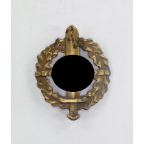  SA-Wehrabzeichen in Bronze, Hst. W. Redo Saarlautern - Eigentum d. obersten  S.A. Führung