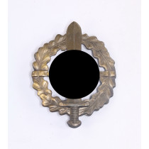 SA Wehrabzeichen in Bronze, Hst. W. Redo Saar=Lautern, Eigentum der O. SA Führung