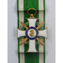 Sachsen, Albrechtsorden Ritterkreuz 1.Klasse mit Schwerter, Hst. S (Scharfenberg, Dresden)