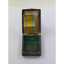  Sachsen, Friedrich August Medaille in Bronze, im Etui