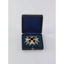  Spanienkreuz in Silber mit Schwertern, Hst. CEJ 900, im Etui