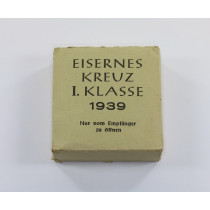 Umkarton Eisernes Kreuz 1. Klasse 1939, Fritz Zimmermann Ordensfabrik Stuttgart