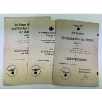 Urkunden Nachlass Luftwaffe Gemischte Flakabteilung 214 / 644