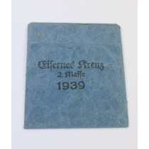 Verleihungstüte Eisernes Kreuz 2. Klasse 1939, Ernst L. Müller Pforzheim