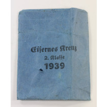 Verleihungstüte Eisernes Kreuz 2. Klasse 1939, Großmann & Co. Wien
