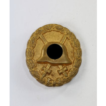 Verwundetenabzeichen in Gold, 1. Form hohl verbödet (!)