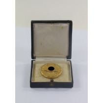 Verwundetenabzeichen in Gold 1939, Hauptmünzamt Wien, im Etui Hauptmünzamt Wien III.