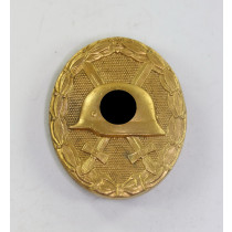 Verwundetenabzeichen in Gold 1939, Hst. 30 (Hauptmünzamt Wien), breite Nadel
