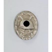 Verwundetenabzeichen in Silber 1939, Hst. 100 (Wächtler & Lange, Mittweida)
