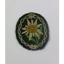  Wehrmacht Heer, Edelweiss Ärmelabzeichen für Gebirgsjäger Mannschaften