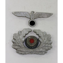 Wehrmacht Heer, Effektensatz für die Schirmmütze (Alluminium)