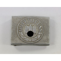 Wehrmacht Heer, Koppelschloss für Mannschaften, Aluminium, Gott Mit Uns
