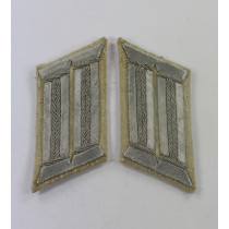 Wehrmacht Heer, Paar Kragenspiegel für einen Offizier der Infanterie, Ausführung für den Waffenrock