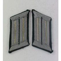 Wehrmacht Heer, Paar Kragenspiegel für einen Offizier der Infanterie (Waffenfarbe Weiß)