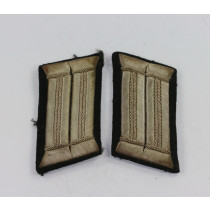 Wehrmacht Heer, Paar Kragenspiegel für einen Pioneer Offizier (Waffenrock)