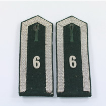Wehrmacht Heer, Paar Schulterklappen Unteroffizier, Infanterie Regiment 9