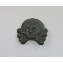 Wehrmacht Heer, Totenkopf Auflage für Panzer Kragenspiegel