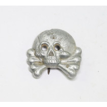  Wehrmacht Heer, Totenkopf Auflage für Panzer Kragenspiegel (Aluminium)