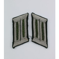 Wehrmacht Heer, Paar Kragenspiegel für Offiziere Jäger/Gebirgsjäger