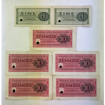 Wehrmachts Geld, Verrechnugsschein für die Deutsche Wehrmacht (6 Stück - 42 Reichsmark)