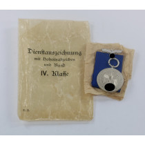Wehrmachtsdienstauszeichnung IV. Klasse (4 Jahre), in Cellophan Verleihungstüte