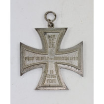 Weltkriegs-Erinnerungskreuz, Bay. 22. J.R. Fürst Wilhelm von Hohenzollern in Treue fest