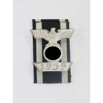  Wiederholungsspange 2. Klasse 1939, 2. Form, Hst. L/11 (Wilhelm Deumer, Lüdenscheid) (Buntmetall)
