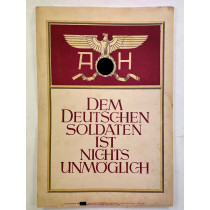 Wochenspruch der NSDAP. Dem Deutschen Soldst ist nichts unmöglich