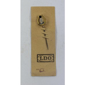  16 MM Miniatur Minensucher Kriegsabzeichen, Hst. L/21 auf LDO Steckkarte (Förster & Barth, Pforzheim)
