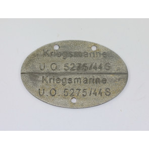  Kriegsmarine, Erkennungsmarke (Zink)