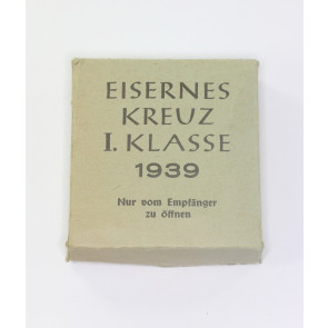  Umkarton Eisernes Kreuz 1. Klasse 1939, Fritz Zimmermann Ordensfabrik Stuttgart