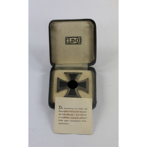 Eisernes Kreuz 1. Klasse 1939, Hst. L/54, im LDO Etui, mit LDO Garantie Zettel (!)
