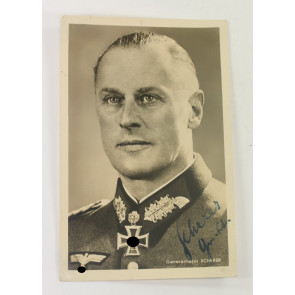 Siegniertes Portraitfoto Generalleutnant Theodor Scherer - Der Sieger von Cholm